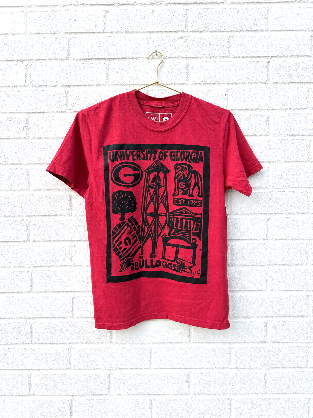 UGA Print Tee by Jackie's Little Press Shop