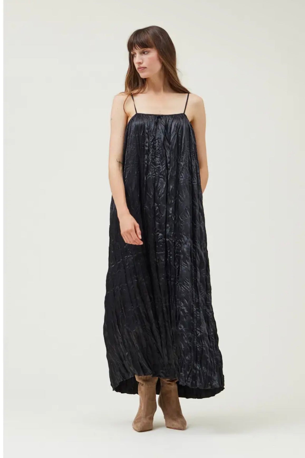 Pleated Maxi Dress
