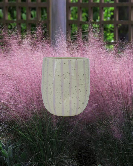 Lilac Striped Tumbler